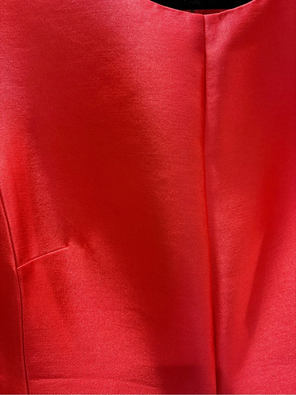 kate spade vibrant Coral Sleeveless Fit-and-Flare Party Dress - Picture 2 of 4